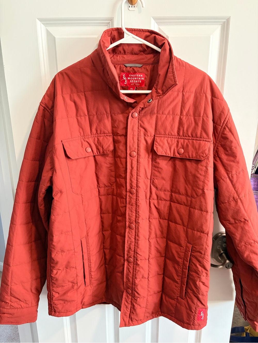 Eastern Mountain Sports Men's Rust reddish orange Quilted Puffer Jacket